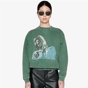 ANINE BING Ramona Bowie Organic Cotton Sweatshirt